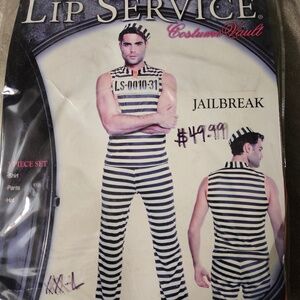 2XL 3 Piece Lip Service Prisoner Costume